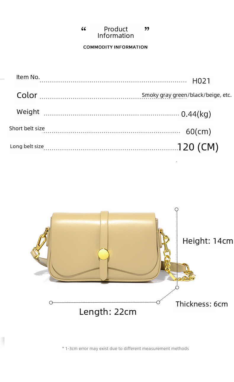 Luxury Chain adjustable Bag BEEFUNBAG