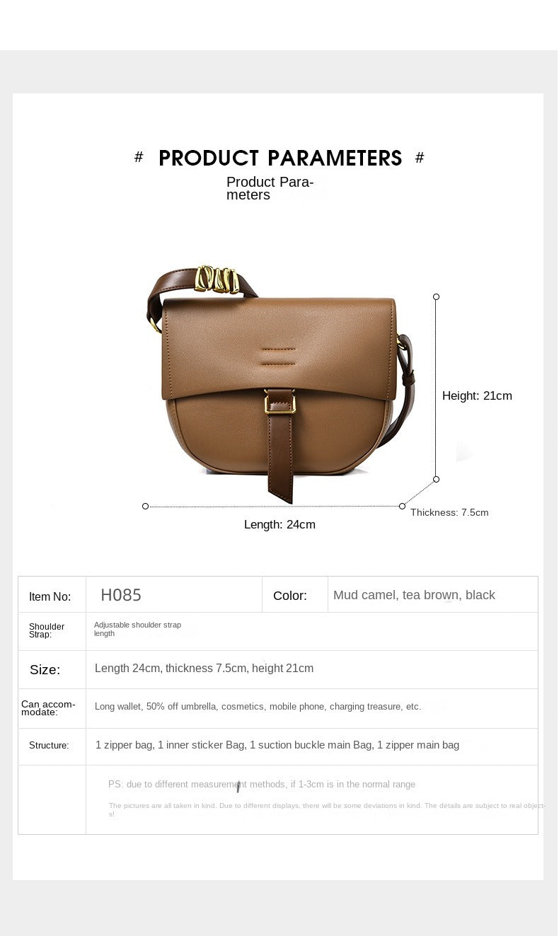 Soft Leather Shoulder Bag BEEFUNBAG